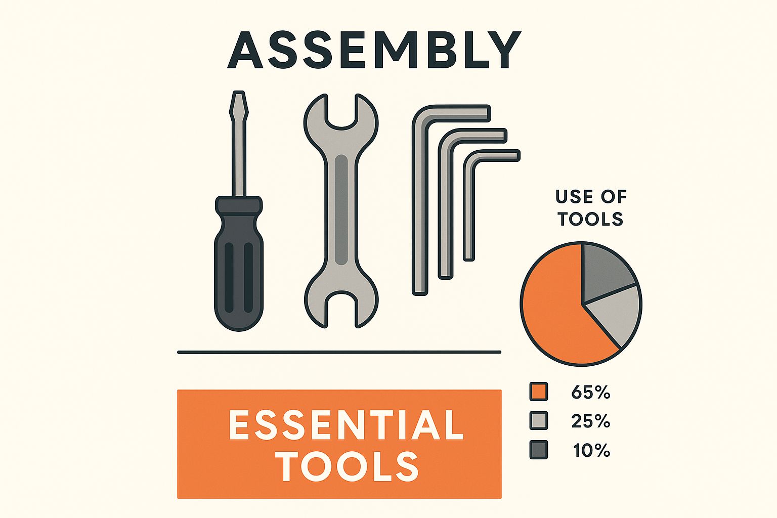 Infographic about workout equipment assembly
