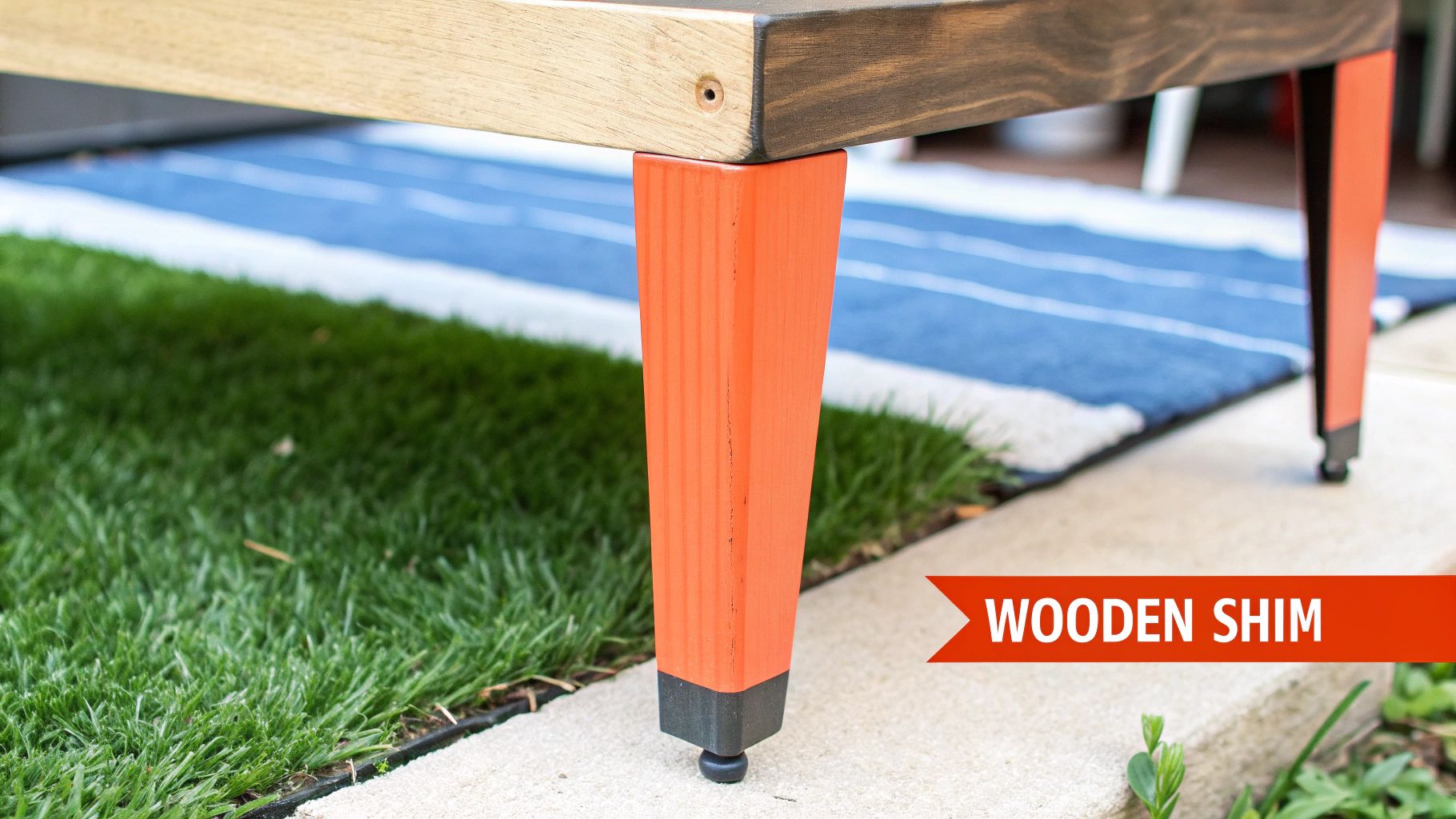 Wooden Wedge or Shim Method