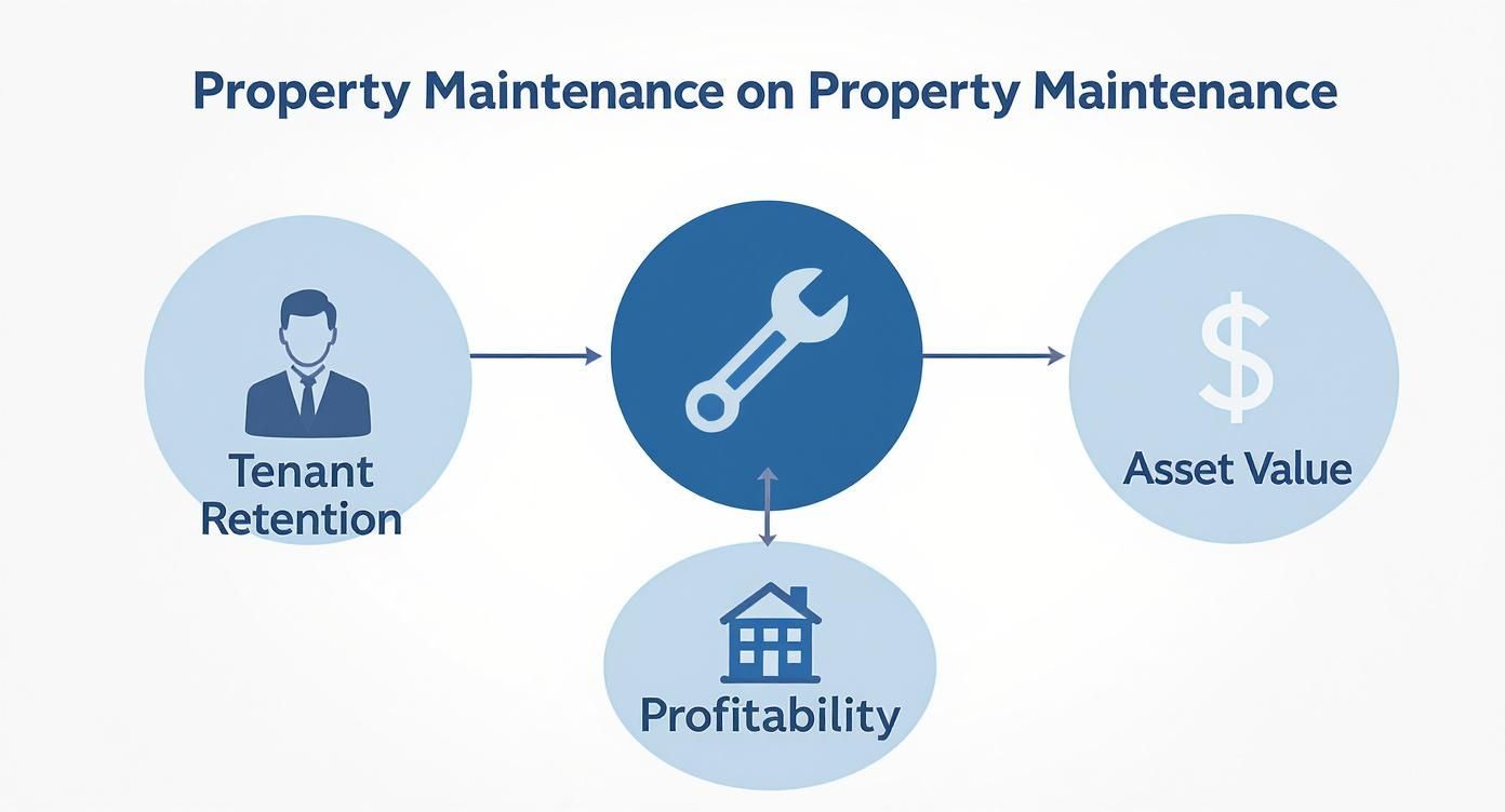 Infographic about property management maintenance services