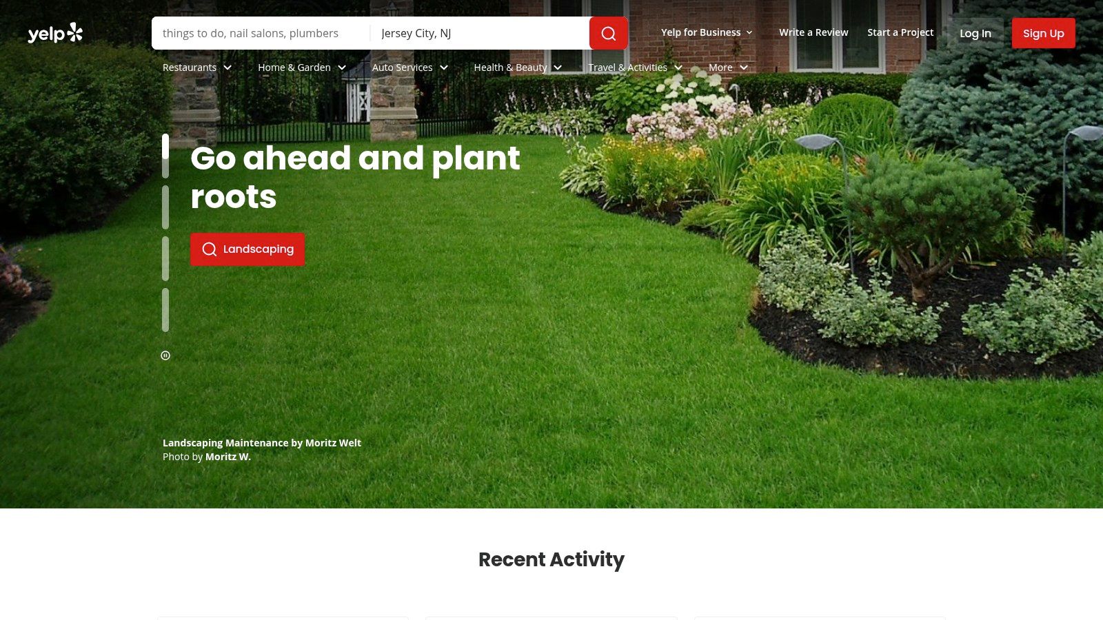 Yelp (Handyman category with Request a Quote)