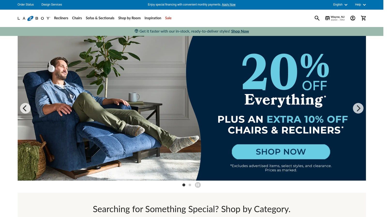 La-Z-Boy Pinnacle Rocker Recliner with Ottoman