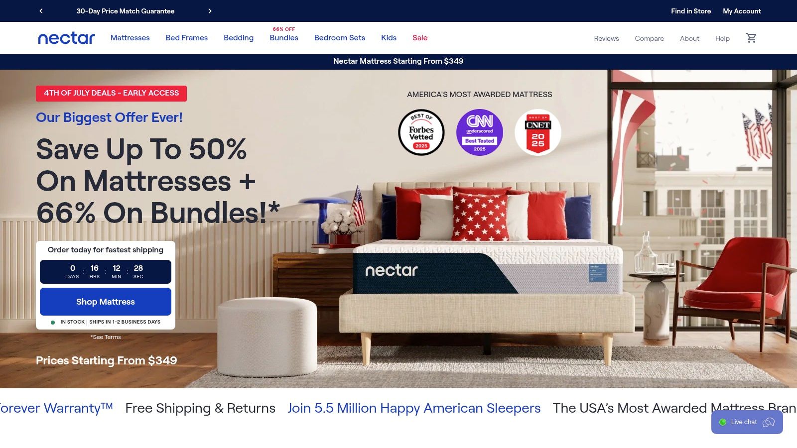 Nectar Adjustable Bed Frame