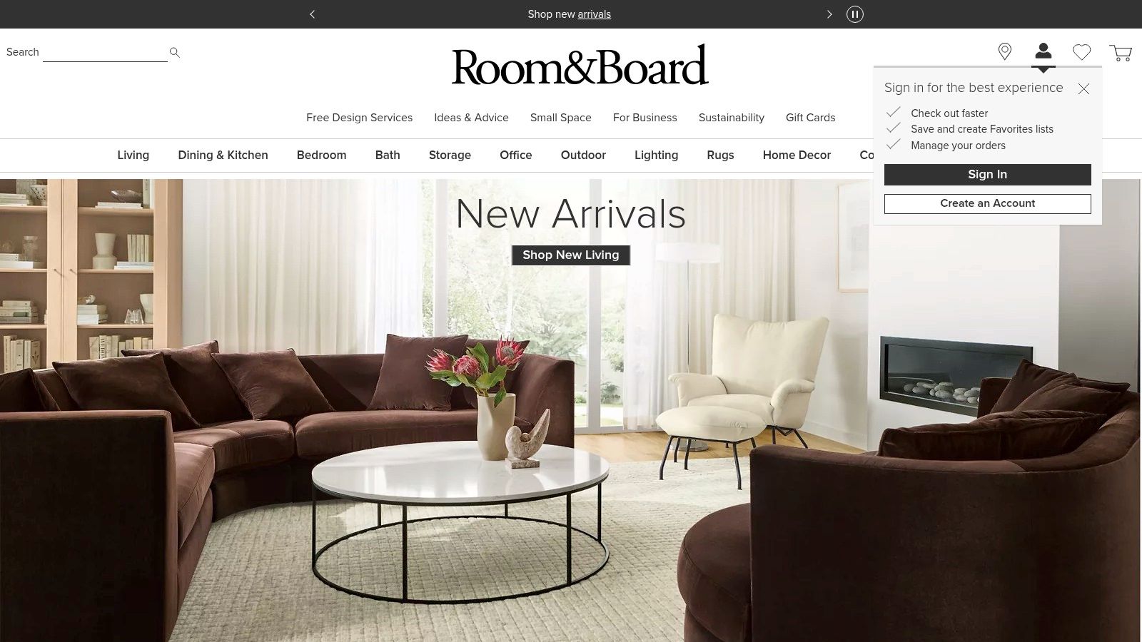 Room & Board: American Craftsmanship for Modern Living