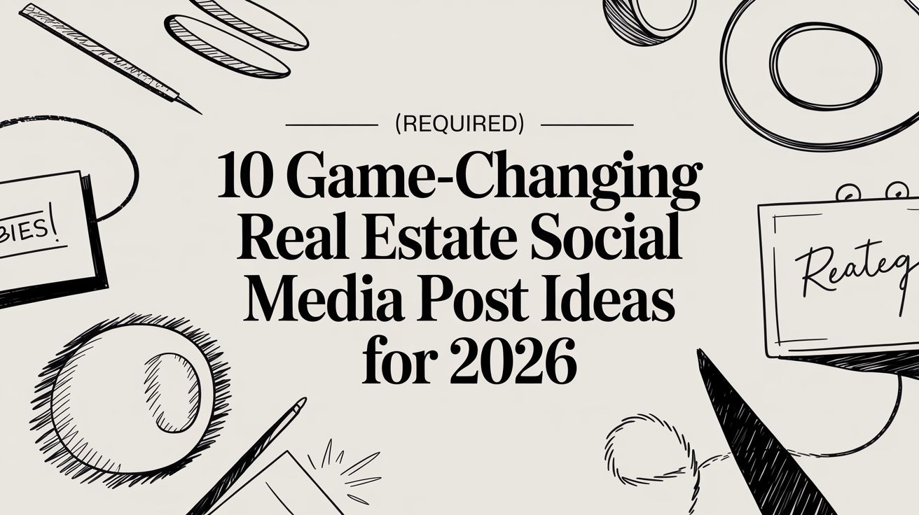 10 Game-Changing Real Estate Social Media Post Ideas for 2026