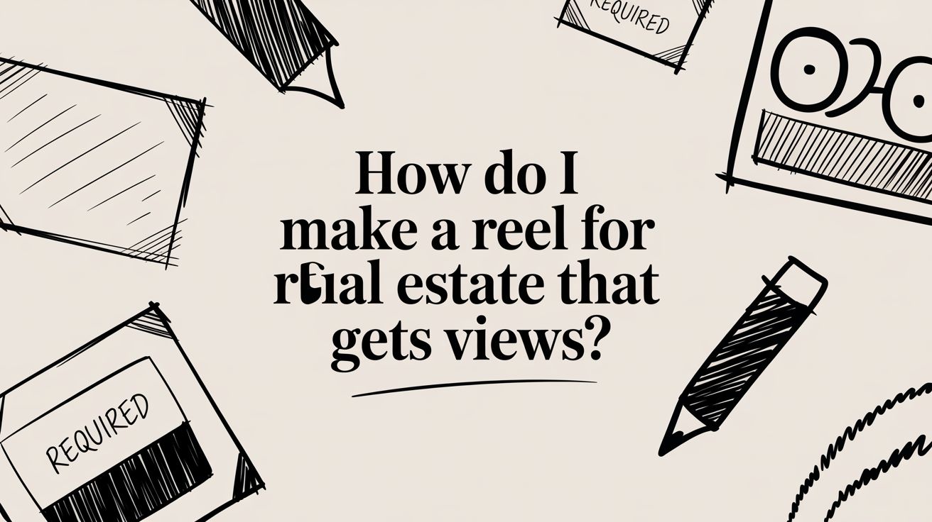 How Do I Make a Reel for Real Estate That Gets Views?