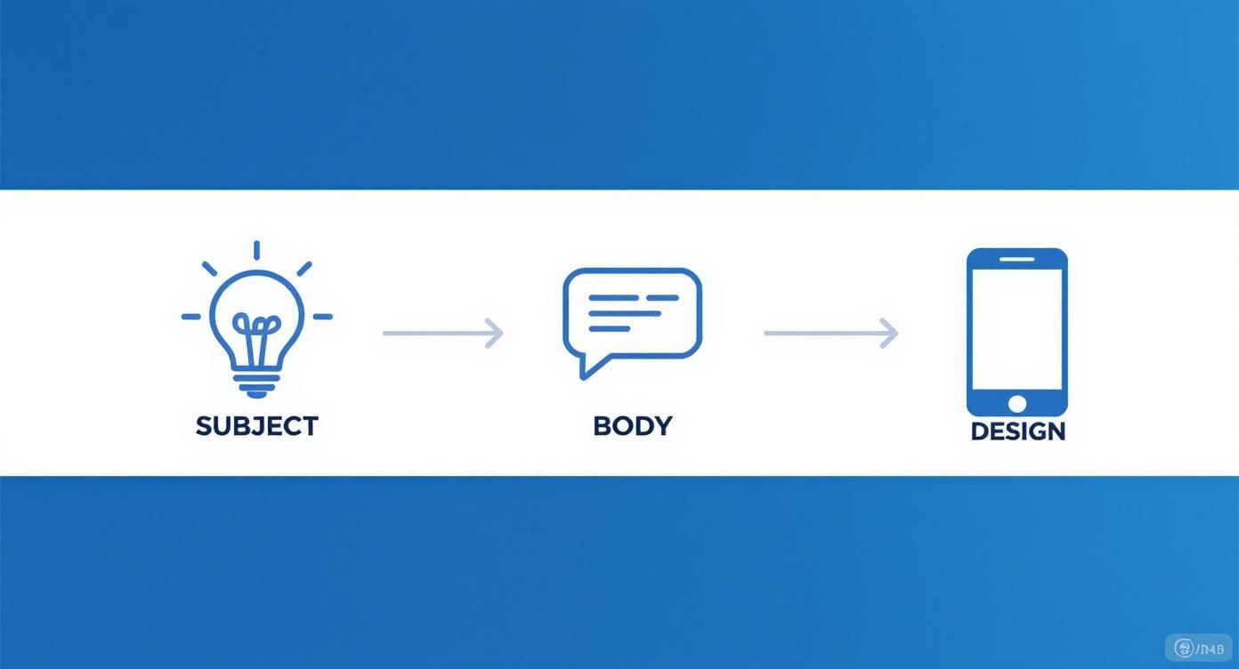 Infographic about email marketing for real estate