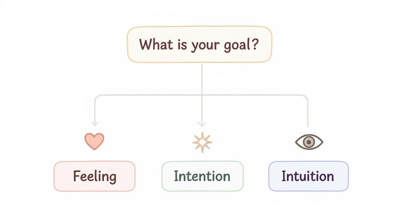 Infographic about how to use healing crystals