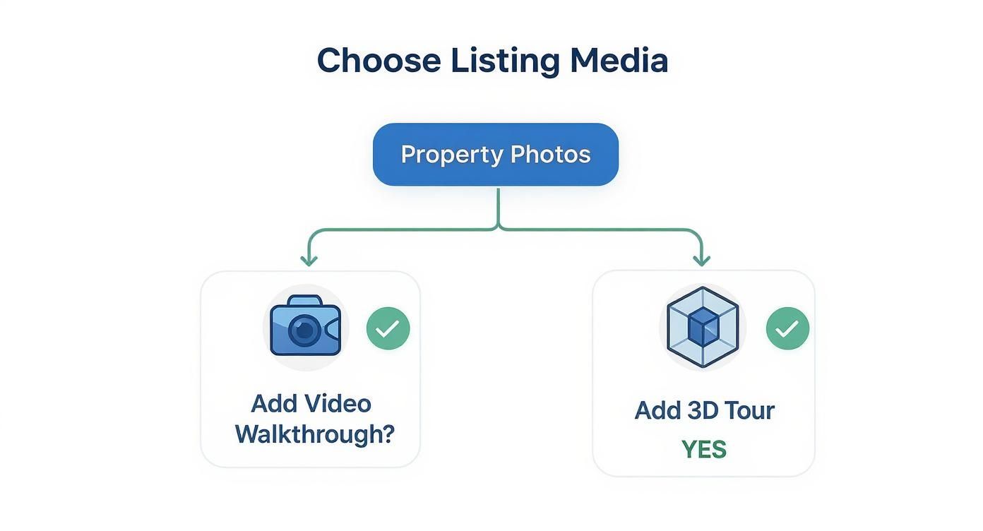 Infographic about real estate video walkthrough