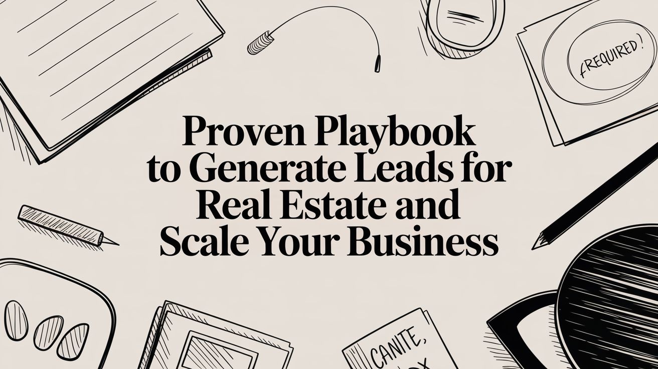 Proven Playbook to generate leads for real estate and scale your business