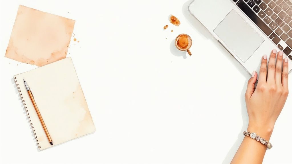 A person's hands holding a variety of colorful healing crystal bracelets.