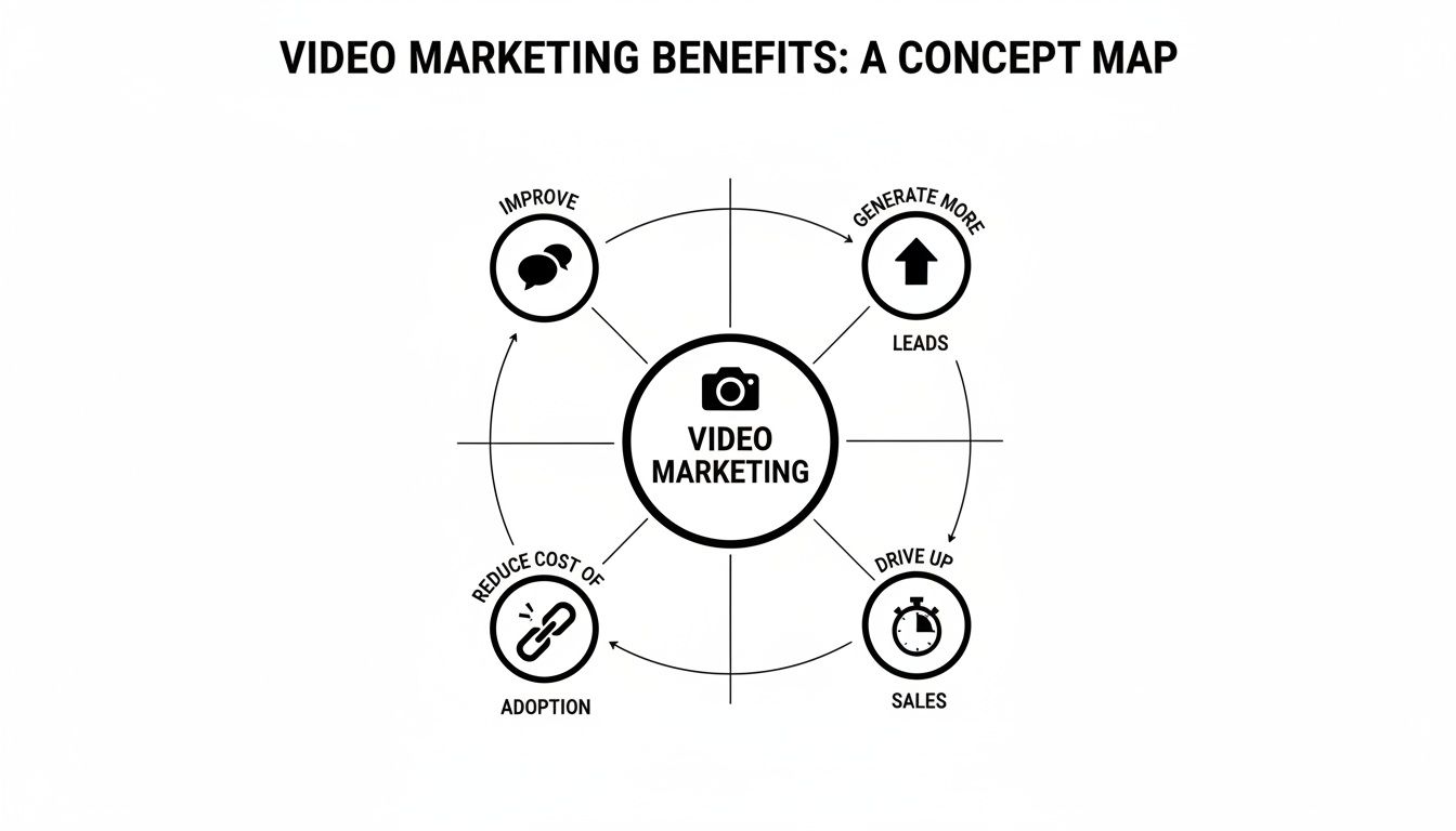 Infographic about video marketing for real estate agents