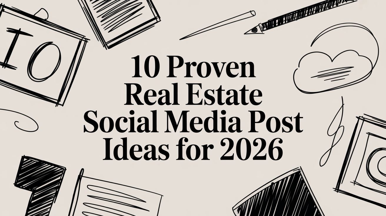 10 Proven Real Estate Social Media Post Ideas for 2026
