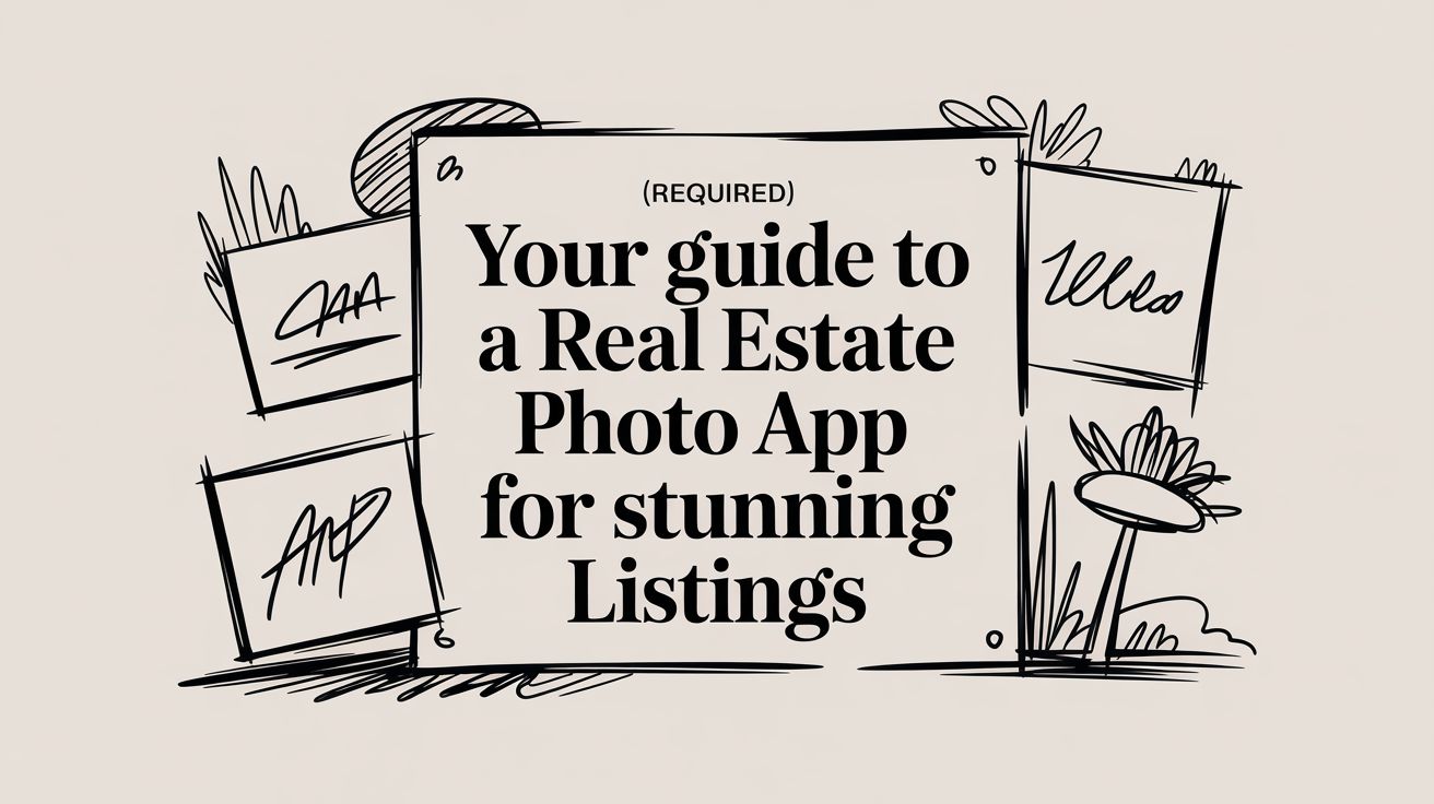 Your Guide to a Real Estate Photo App for Stunning Listings