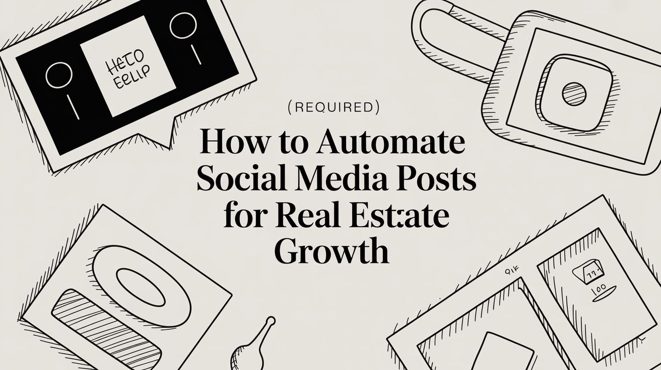 How to automate social media posts for Real Estate Growth