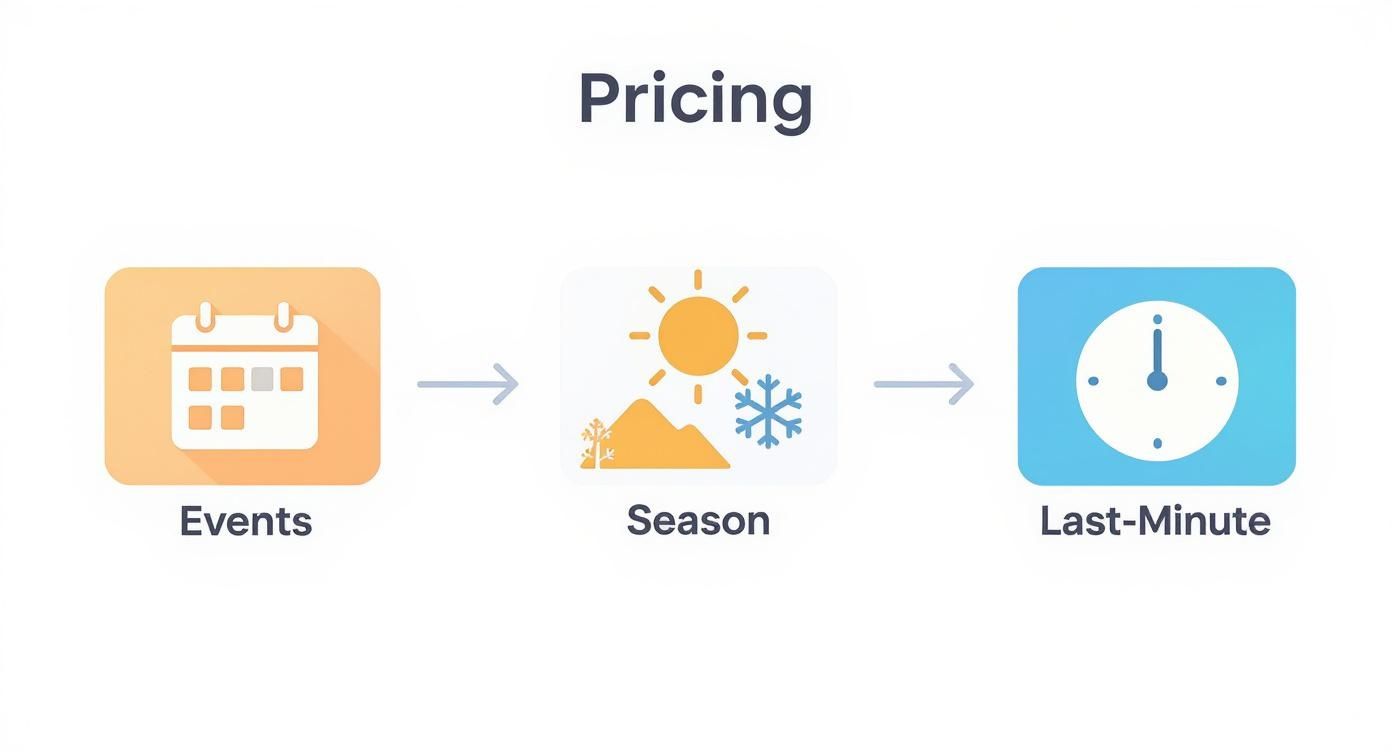 Infographic about how to increase airbnb bookings