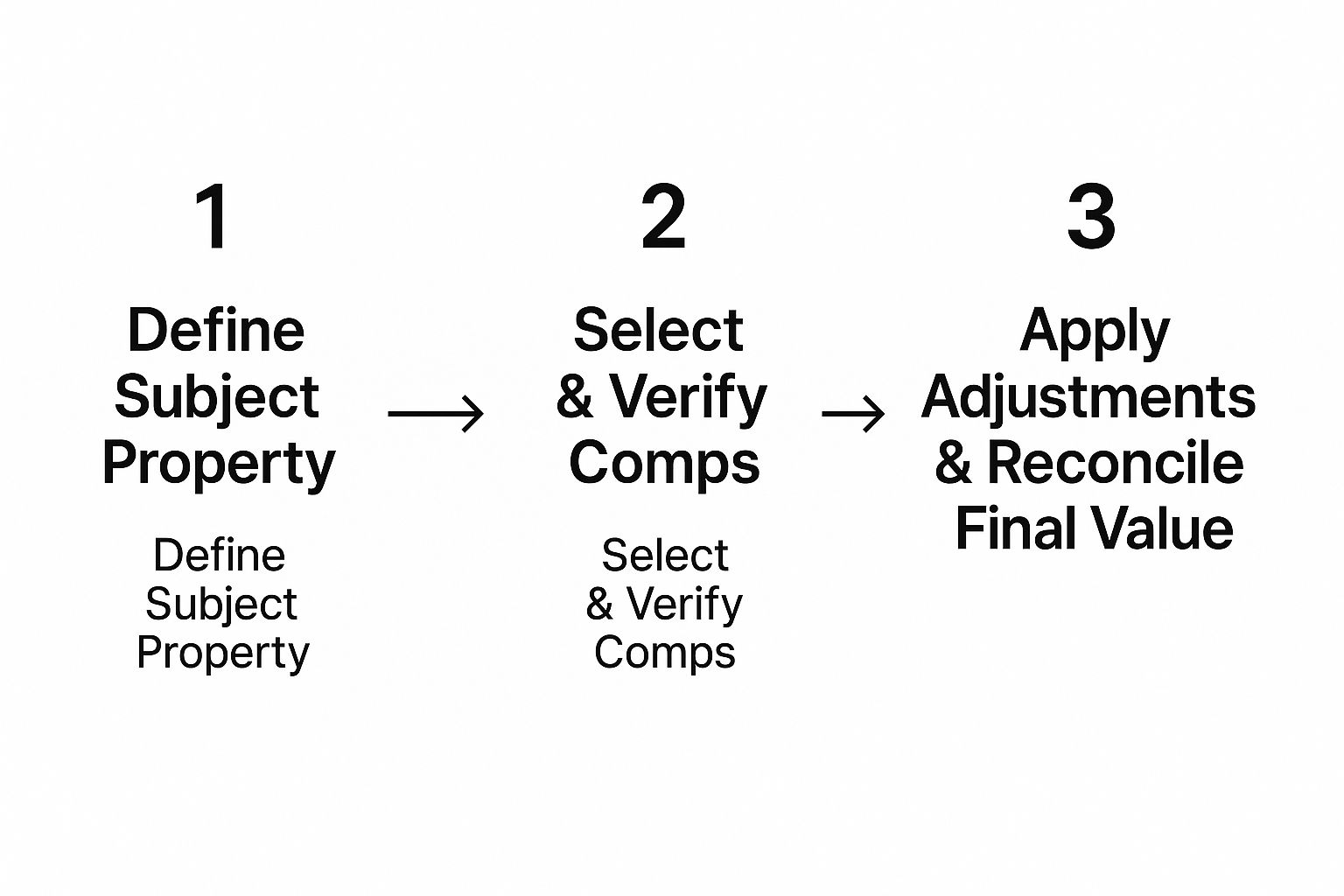 Infographic about sales comparison approach