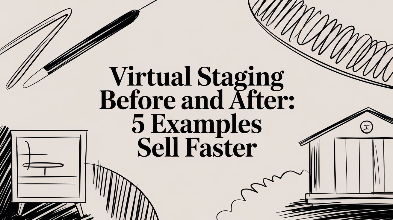 Virtual Staging Before and After: 5 Examples Sell Faster