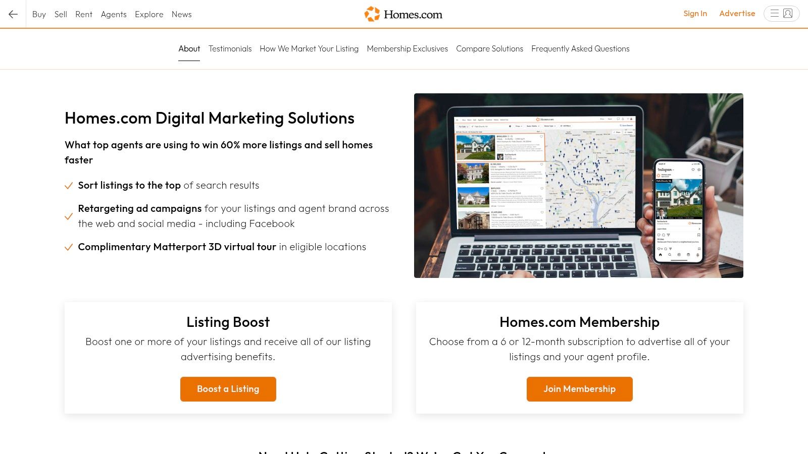 Homes.com (Agent Membership & Listing Boost)