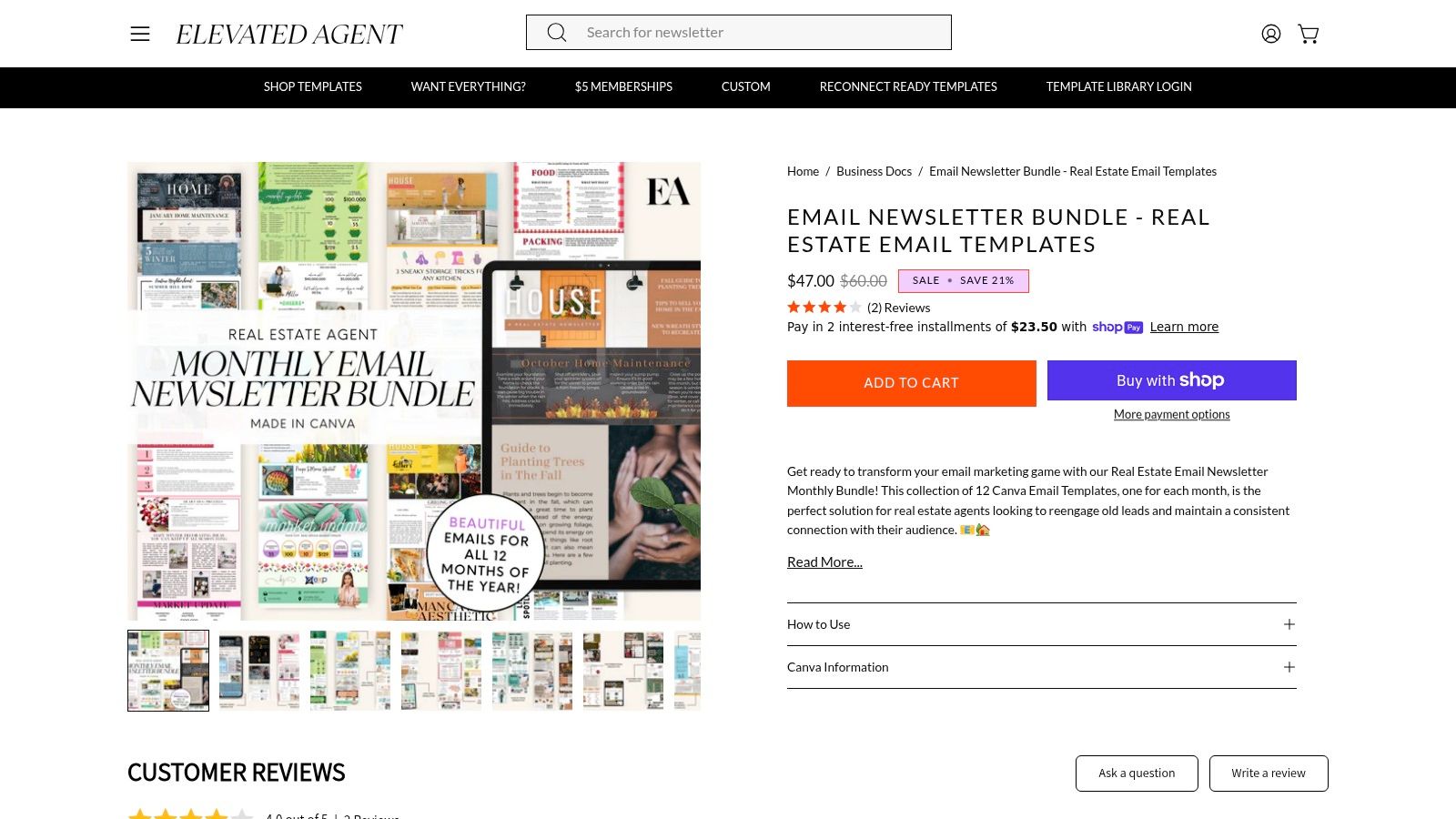 Elevated Agent (ShopElevatedAgent)