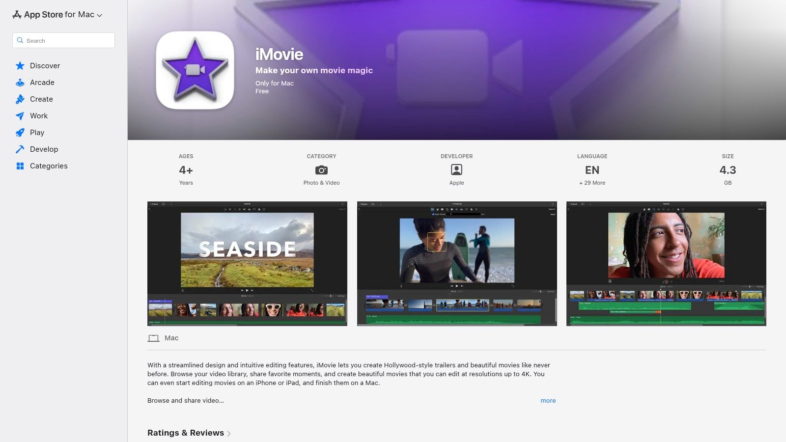 Apple iMovie
