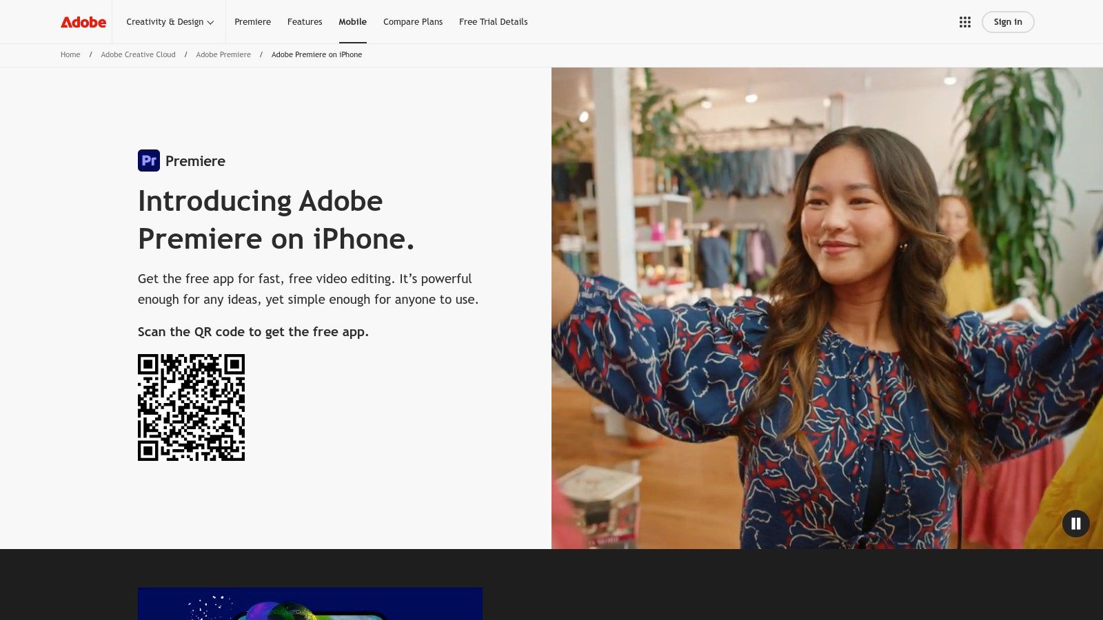 Adobe Premiere (mobile/iPhone)