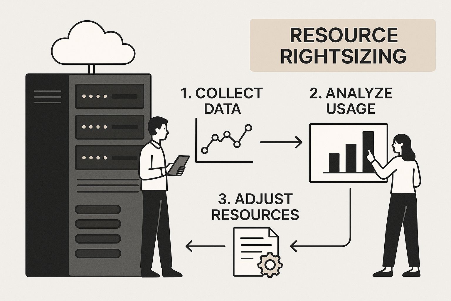 Infographic about cloud cost optimization