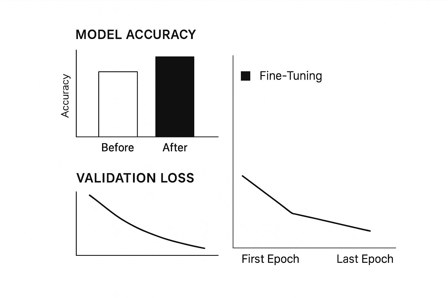 Infographic about how to fine tune llm
