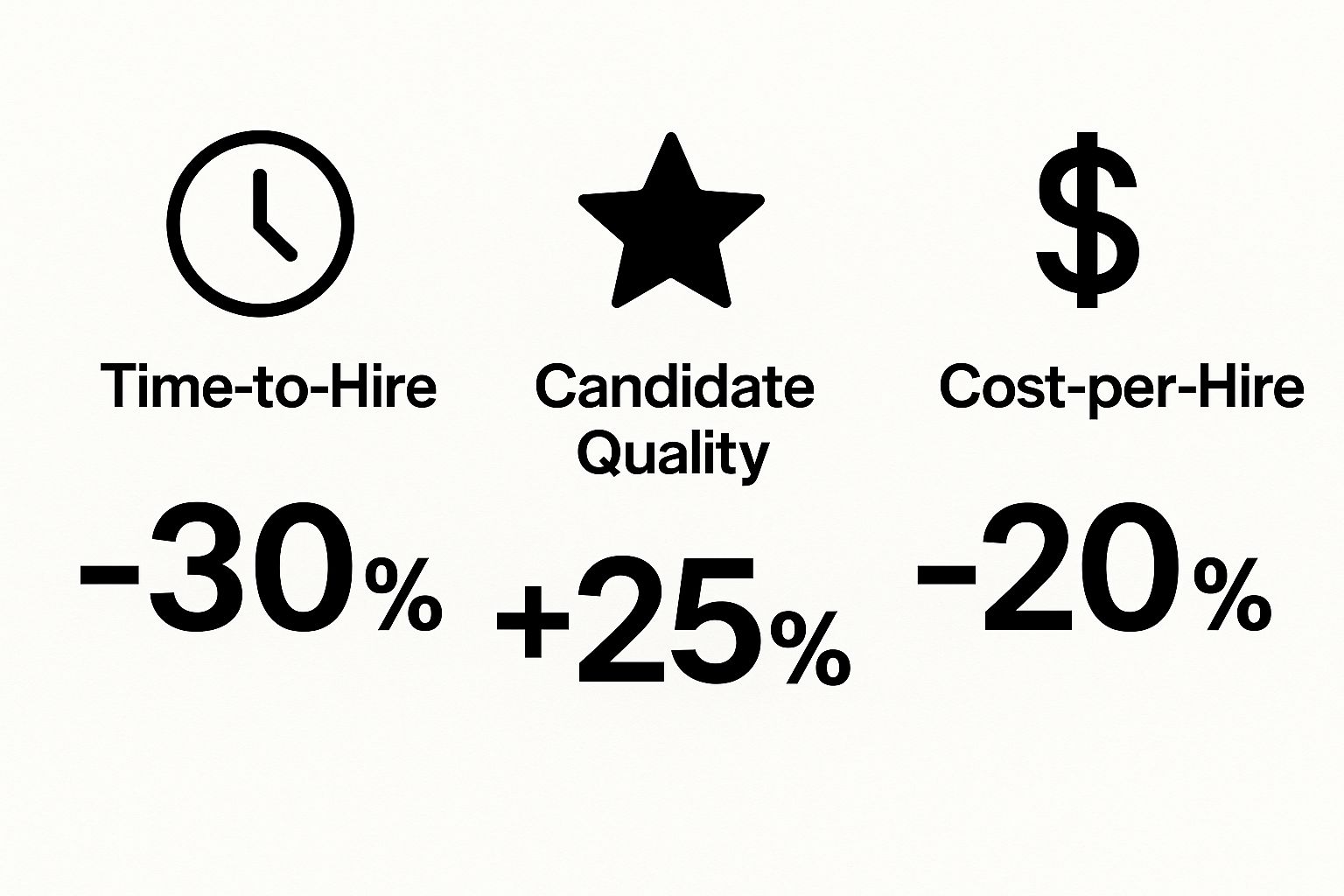 Infographic about machine learning for recruitment