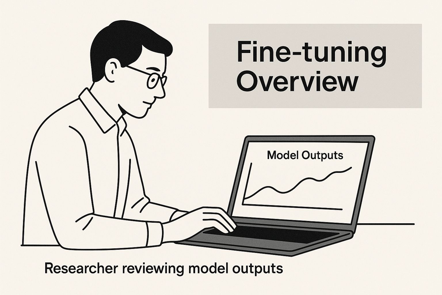 Infographic about how to fine-tune llms
