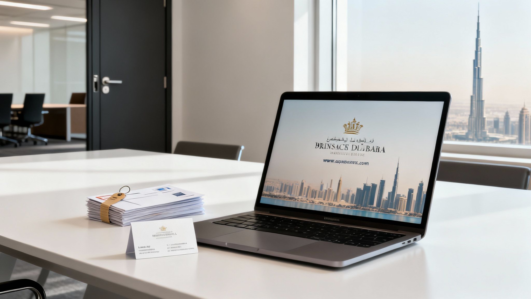 Modern office building in Dubai representing a professional business address