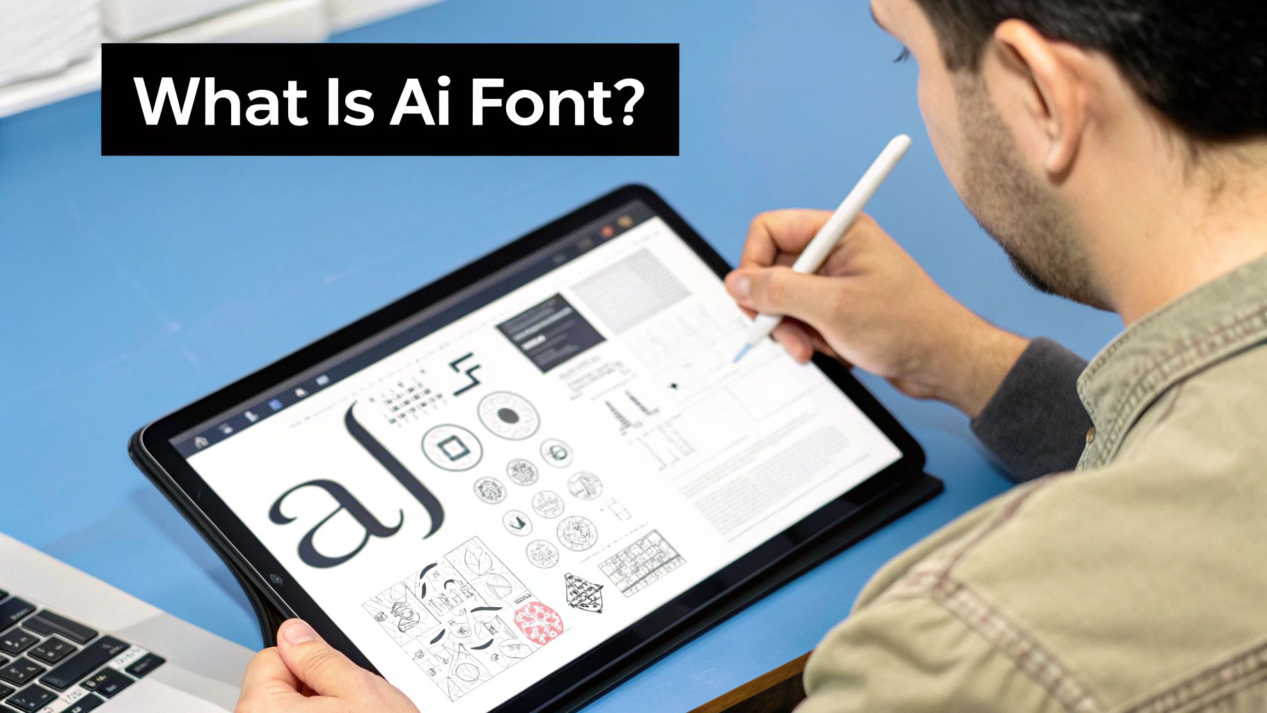 A collection of unique, decorative fonts created by an AI font generator.
