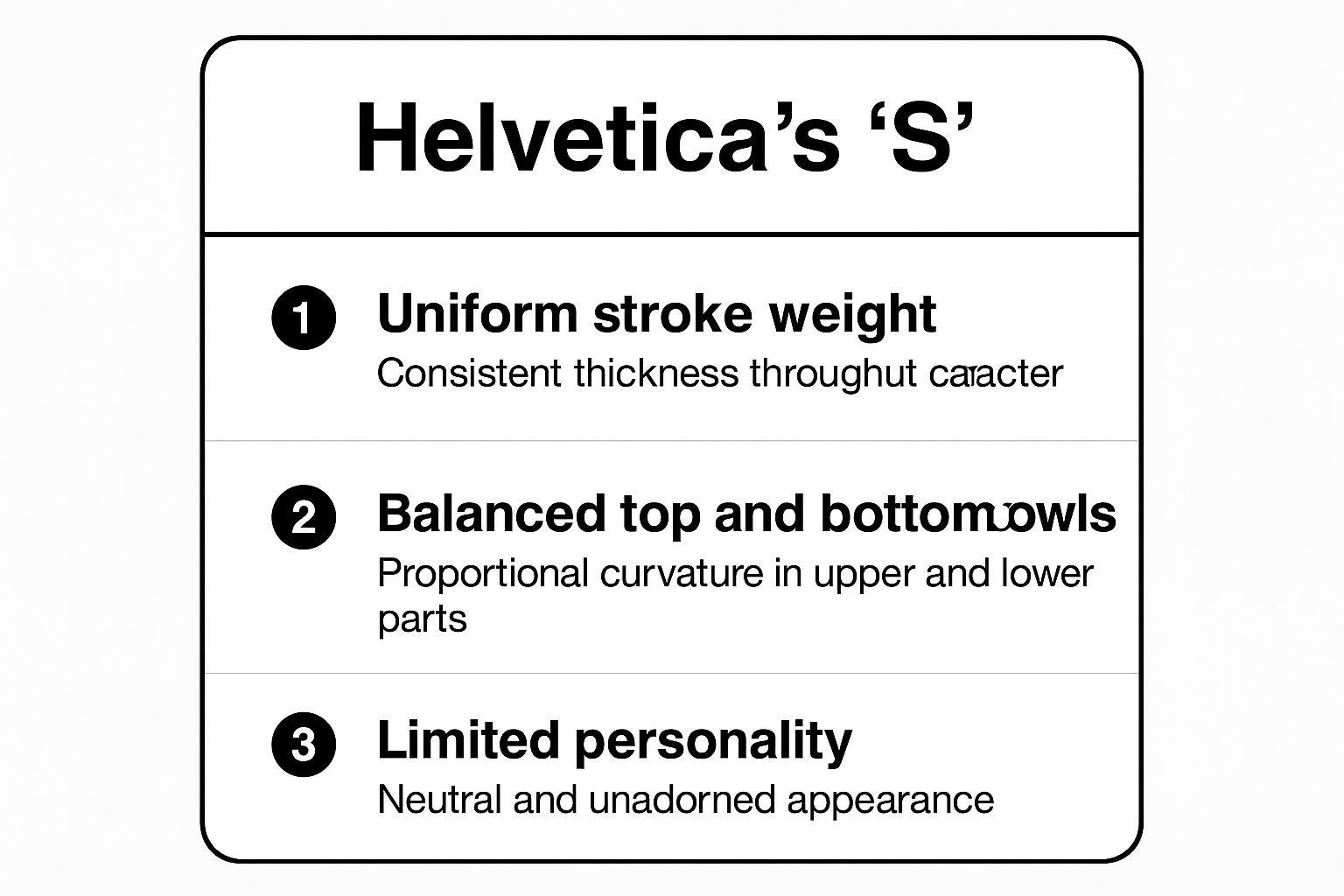 Infographic showing key data about Helvetica: The Standard of Neutrality