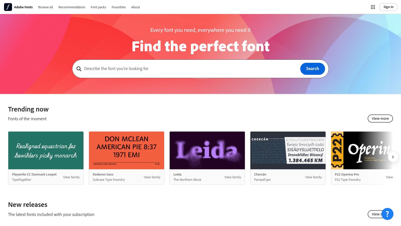 Adobe Fonts