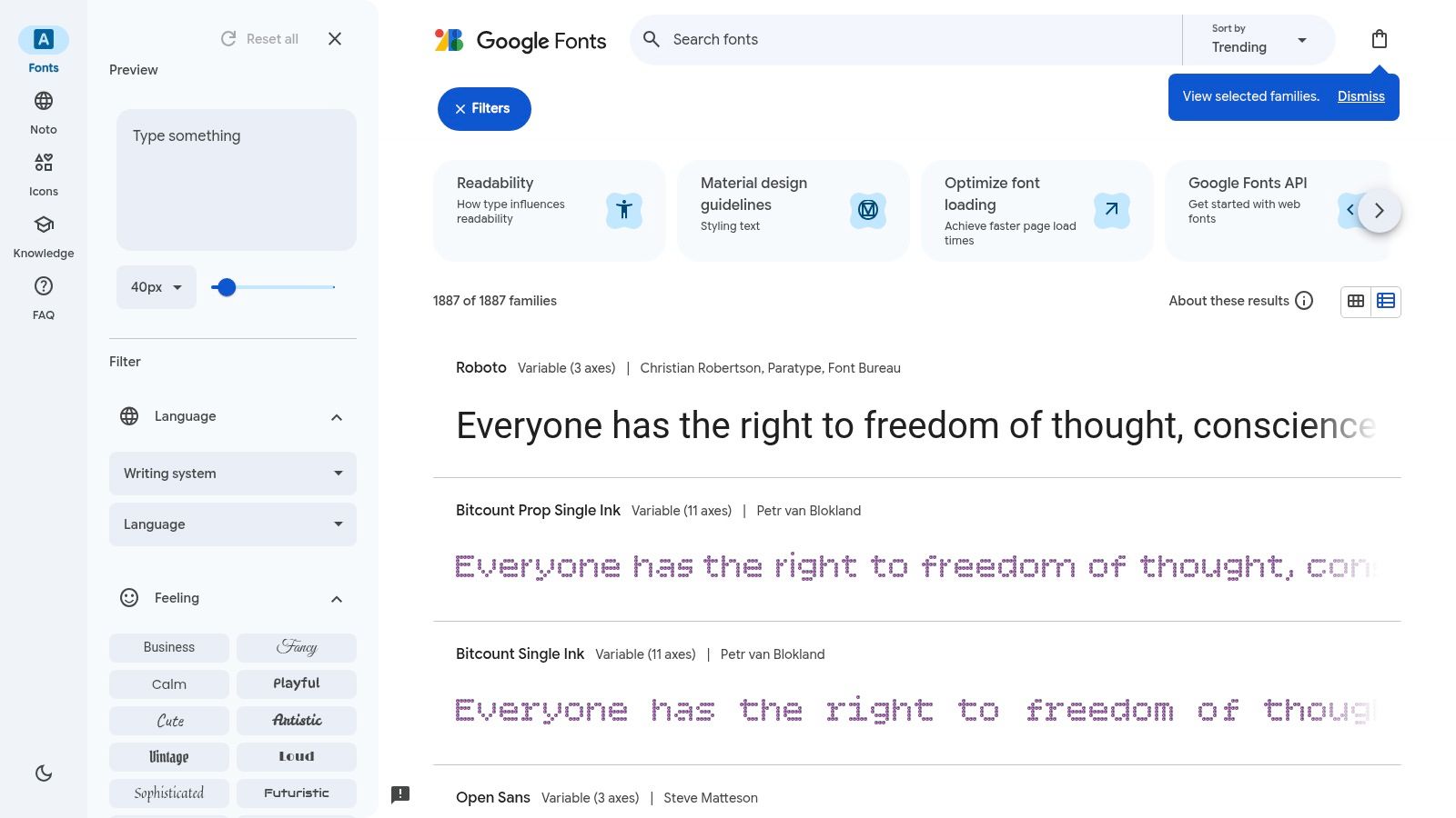 Google Fonts