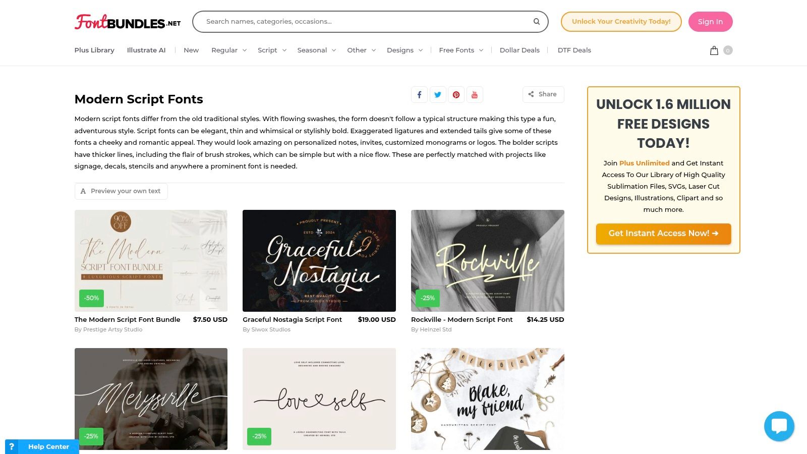 Font Bundles