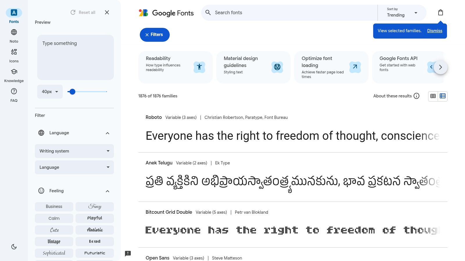 Google Fonts