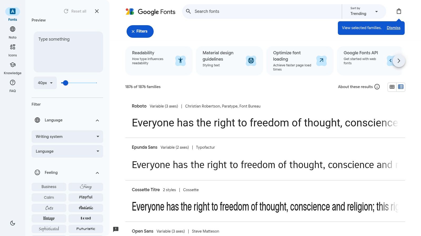 Google Fonts