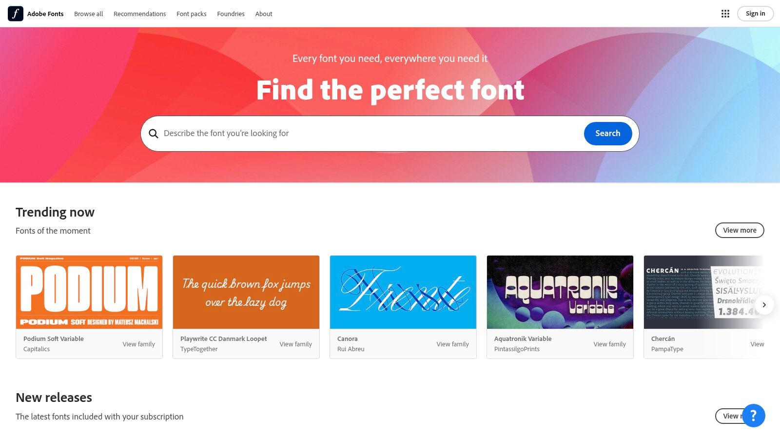 Adobe Fonts