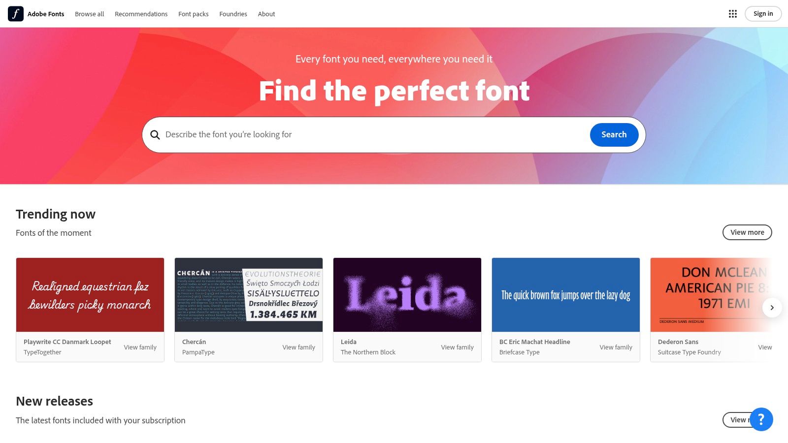 Adobe Fonts