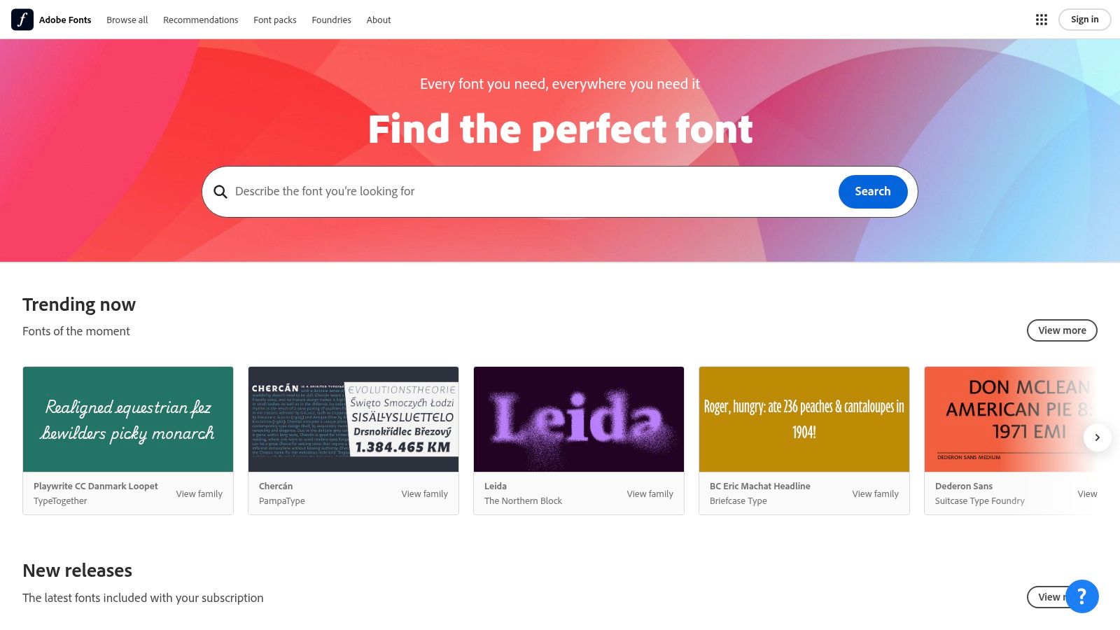 Adobe Fonts