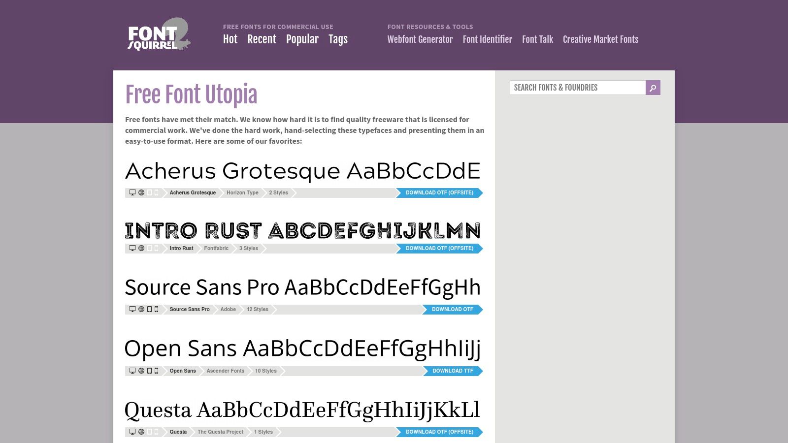 Font Squirrel