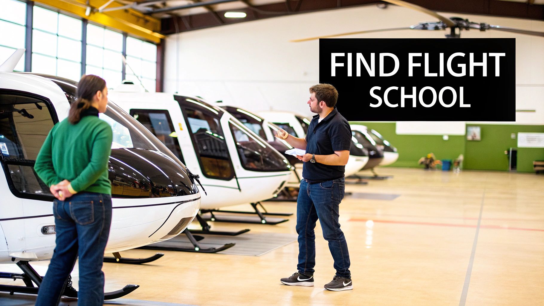 Your Guide to Commercial Helicopter Pilot Training 4 A helicopter pilot prepares for a flight, highlighting the importance of choosing a good training school.