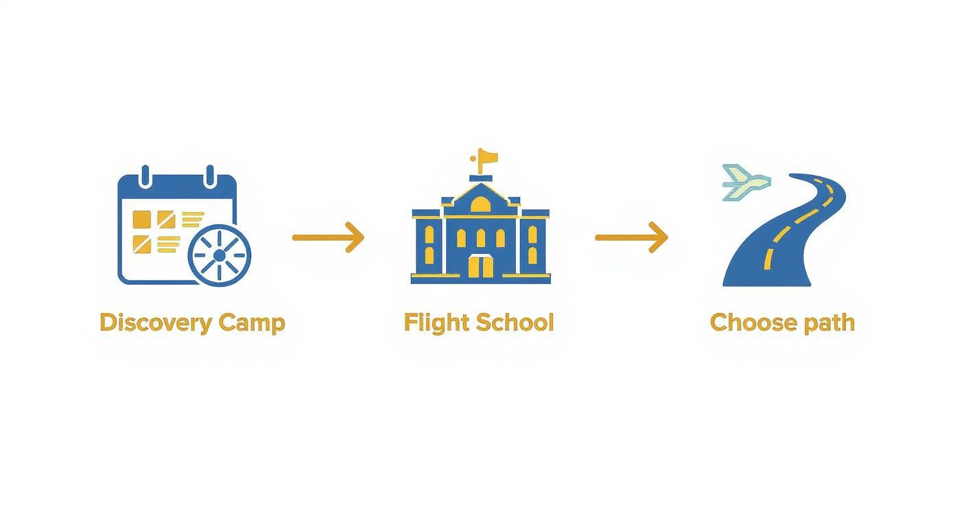 Aviation Camp Near Me: Your Launchpad to an Airline Career 2 Infographic about aviation camp near me