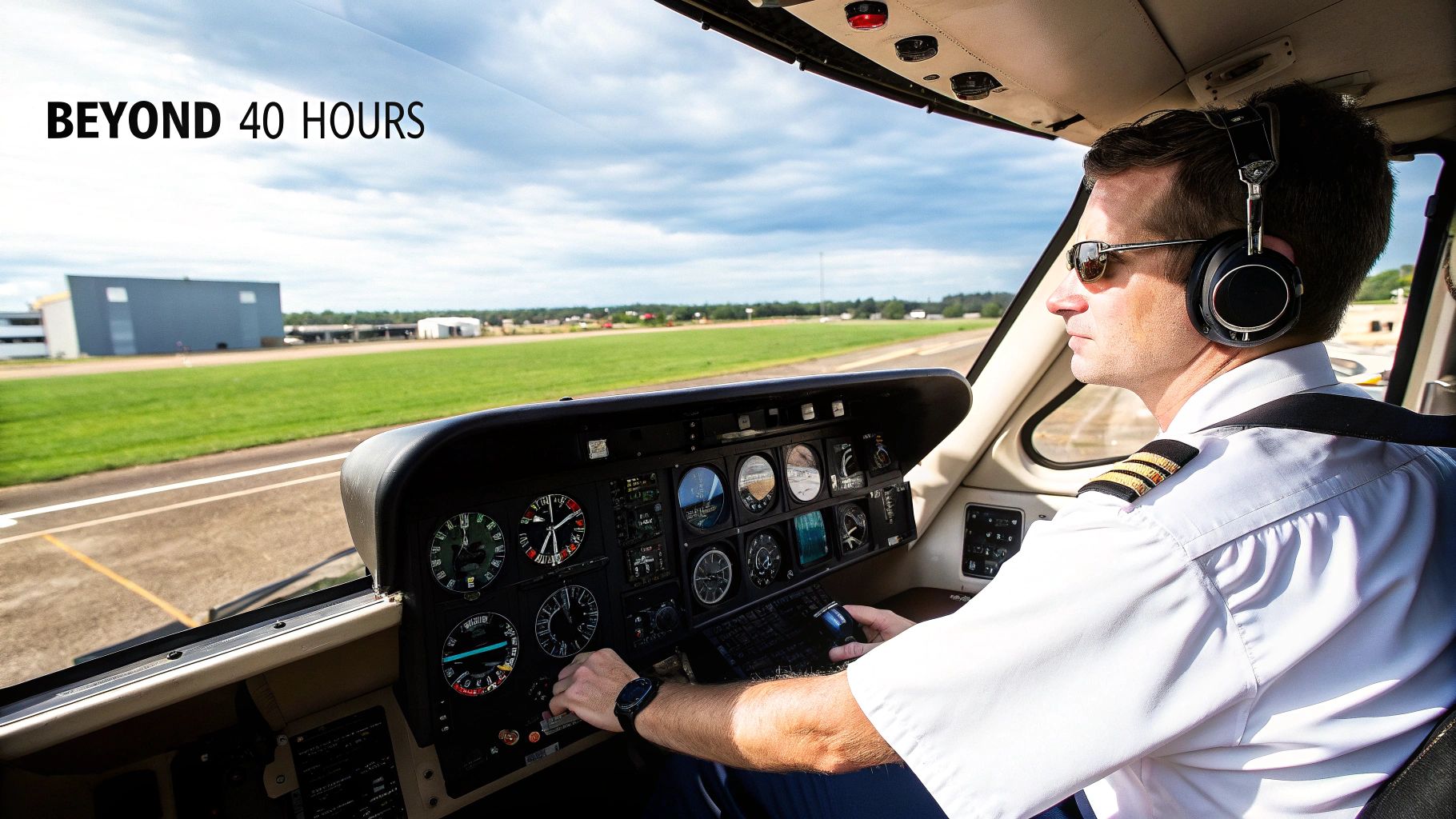 How Long to Get a Private Pilot License for Your Airline Career? 3 A student pilot reviewing a flight plan with their instructor in front of a helicopter.