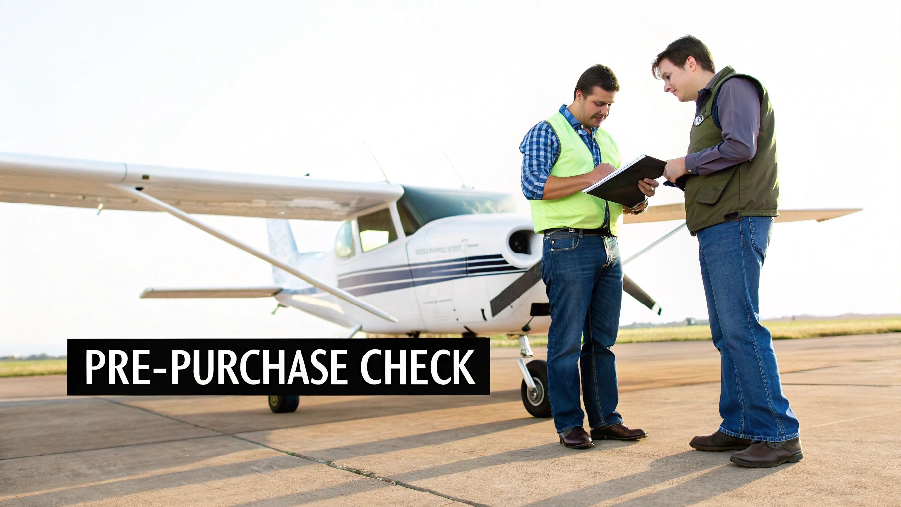 Your Guide: how to get instrument rating 5 Pilot inspecting a small aircraft engine with the cowling open.