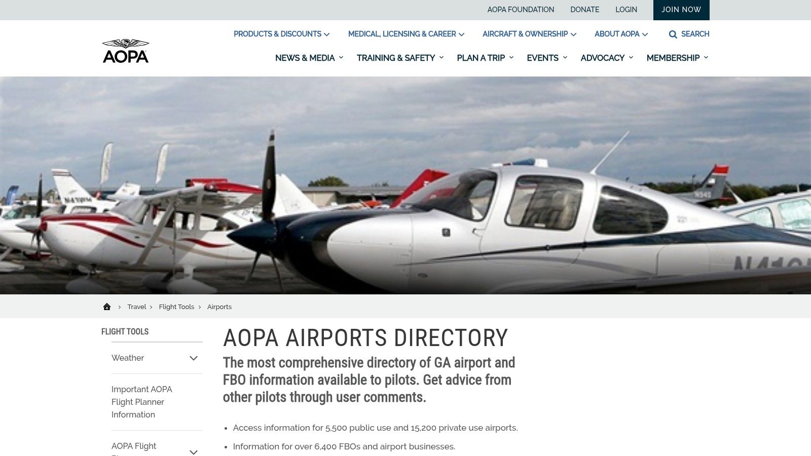 Top 7 Best Flight Schools in California for Aspiring Airline and Helicopter Pilots in 2025 4 AOPA Airport Directory + Flight Training Experience Awards