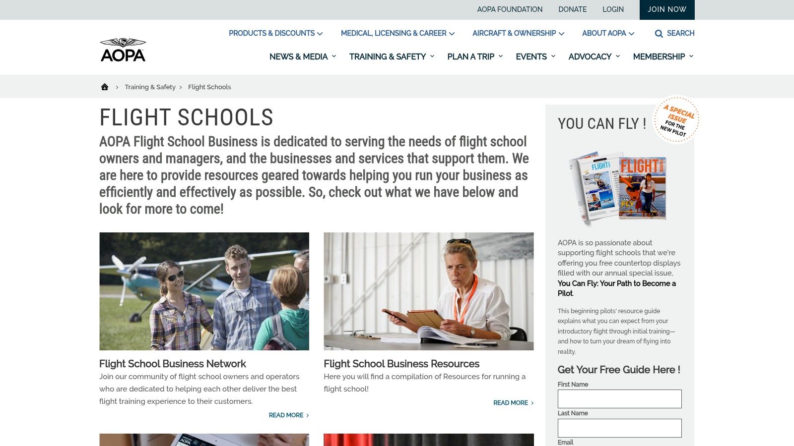 Flight Training Schools in California: 2026 Comparison 7 AOPA Flight School Finder