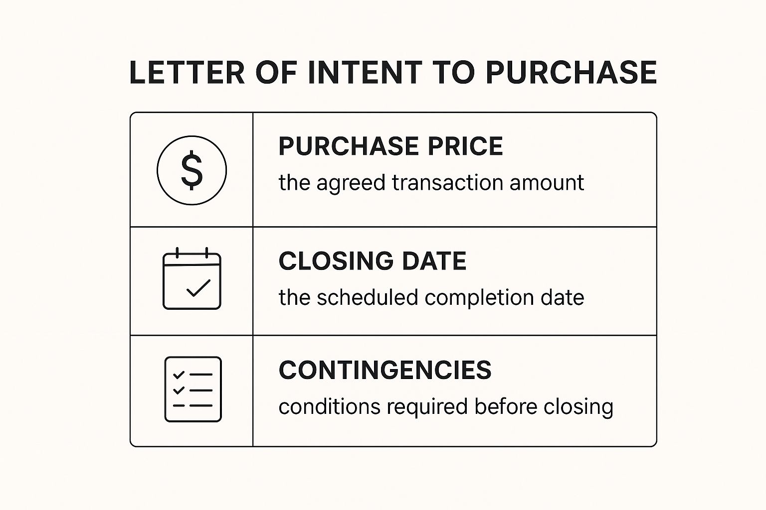 Path from LOI to Purchase - follow these tips 