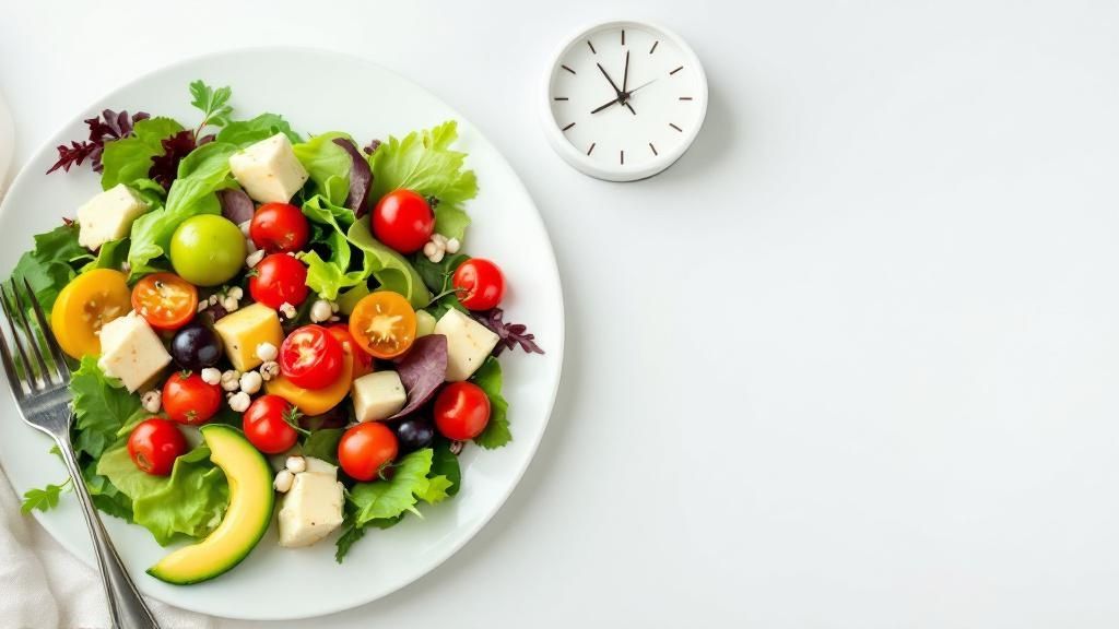 1. الصيام المتقطع (Intermittent Fasting): إيقاع جديد لجسدكِ