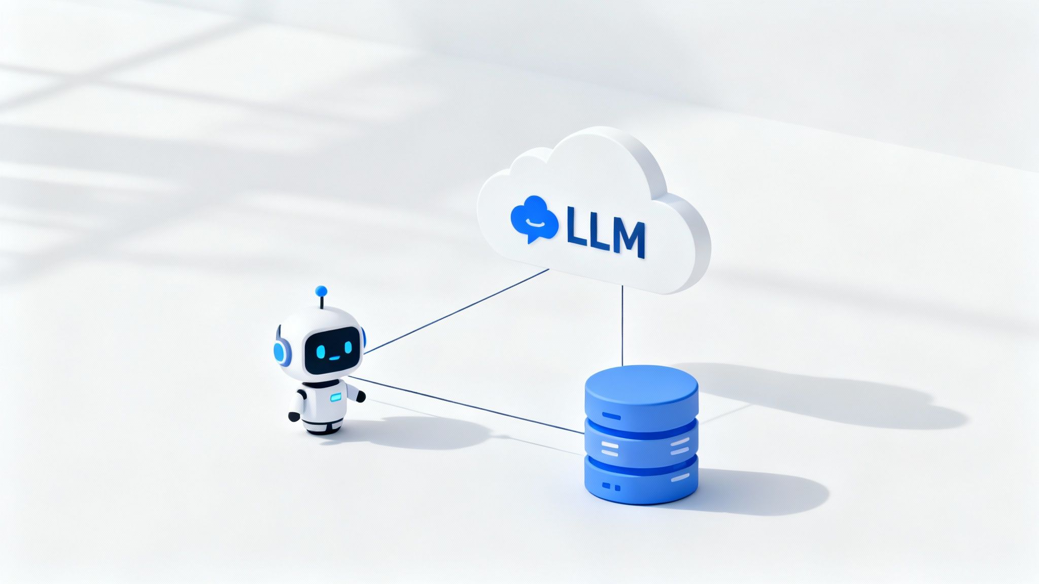 An image showing a flowchart of an n8n chatbot connecting to an LLM and other business APIs.
